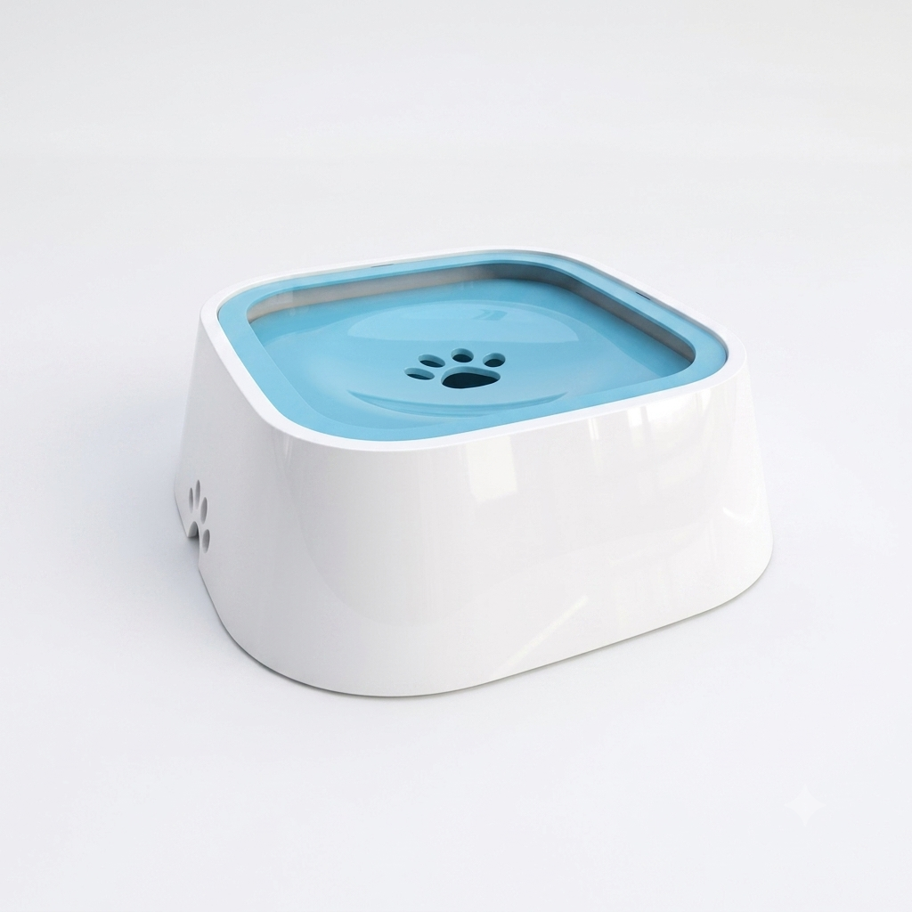 PawsHydrate | Anti-Spill Pet Water Bowl with Floating Disk